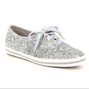 ⭐️NEW⭐️KEDS | Kate Spade Silver Glitter Sneaker